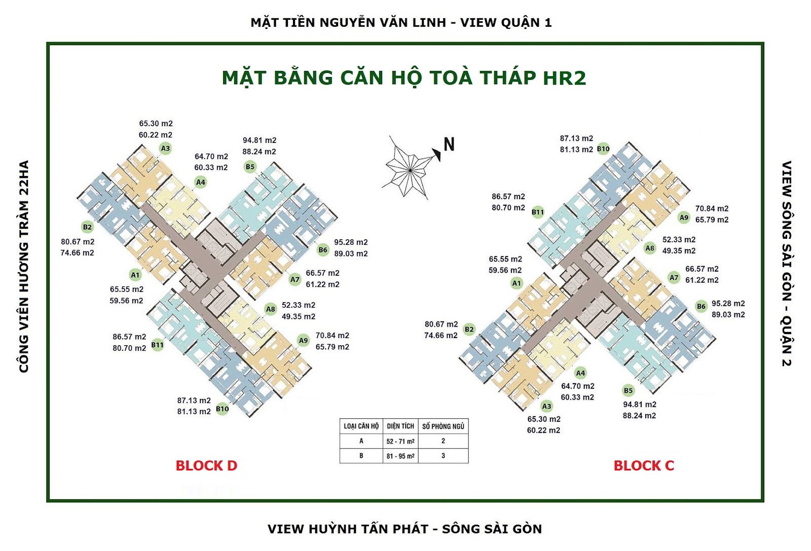 Mặt bằng dự án Eco Green Sài Gòn 2