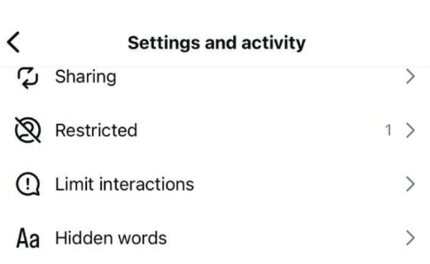 How to view restricted users on IG