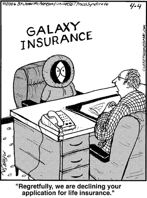 Galaxy Insurance - Kenny tentando fazer seguro de vida