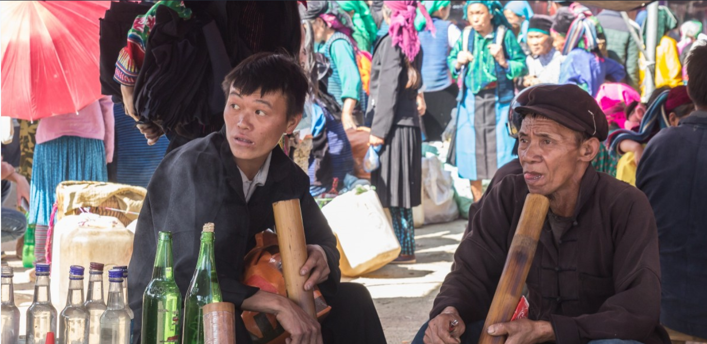 traditional market in Ha Giang loop