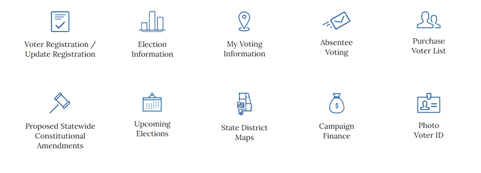 Statut d'inscription sur les listes électorales