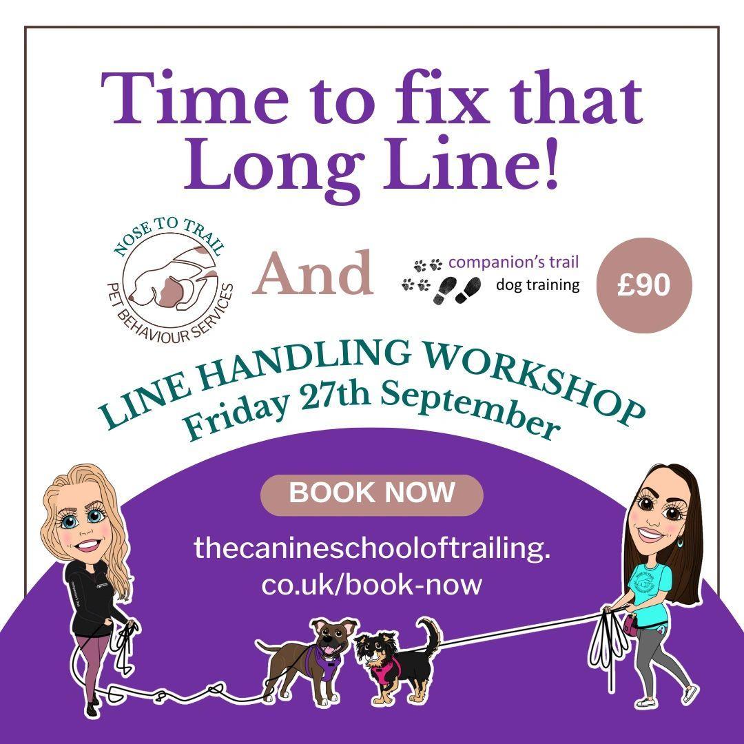 Advert for Line Handling Workshop Friday 27th September