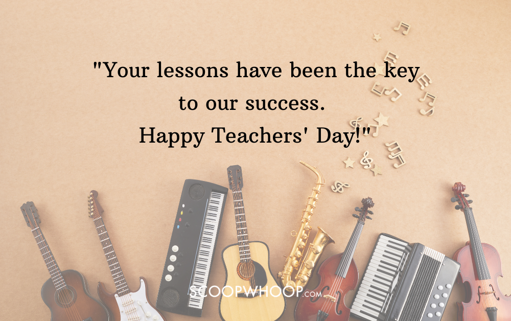 teachers day wishes to music teacher