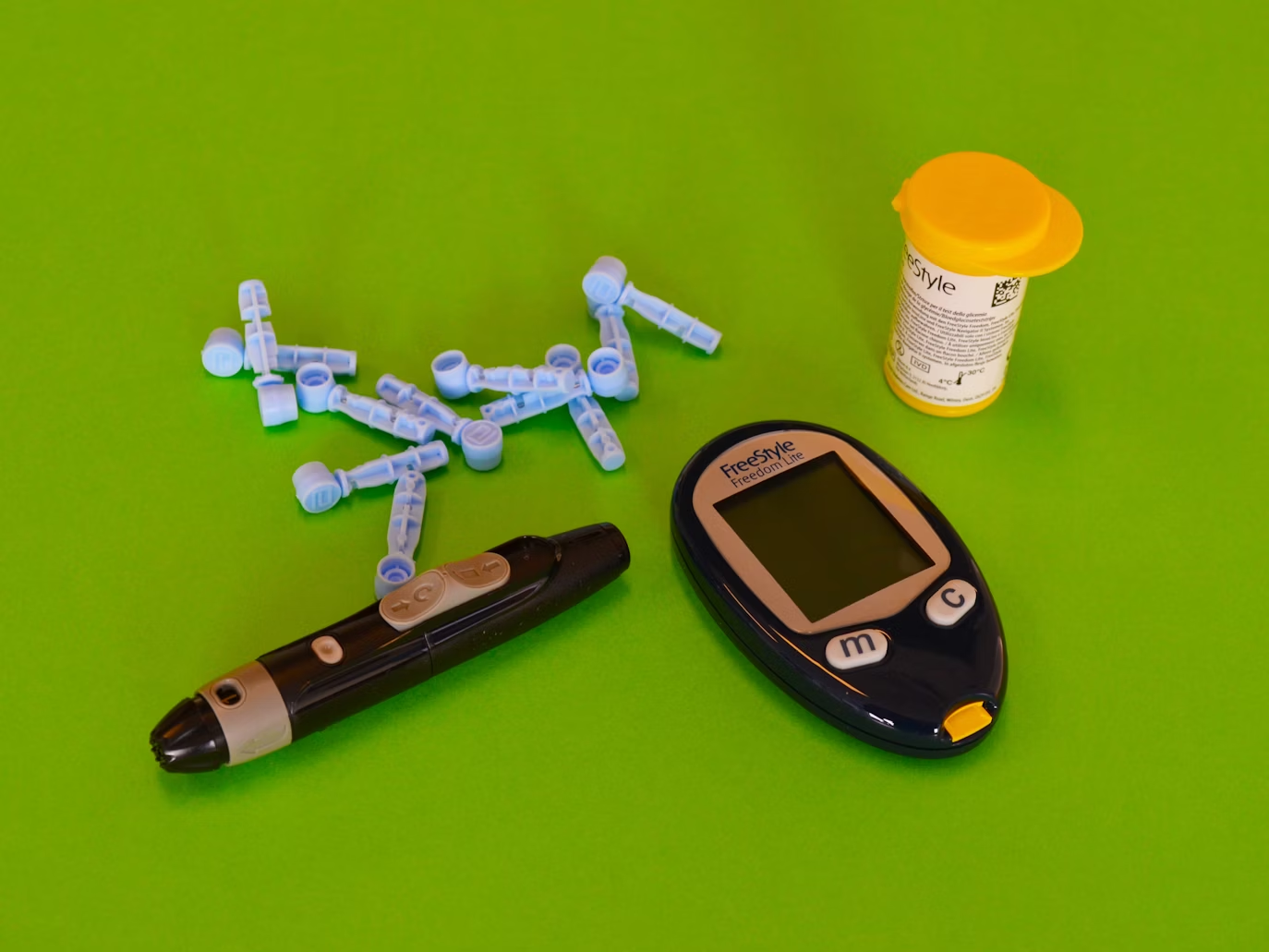 A diabetes testing kit