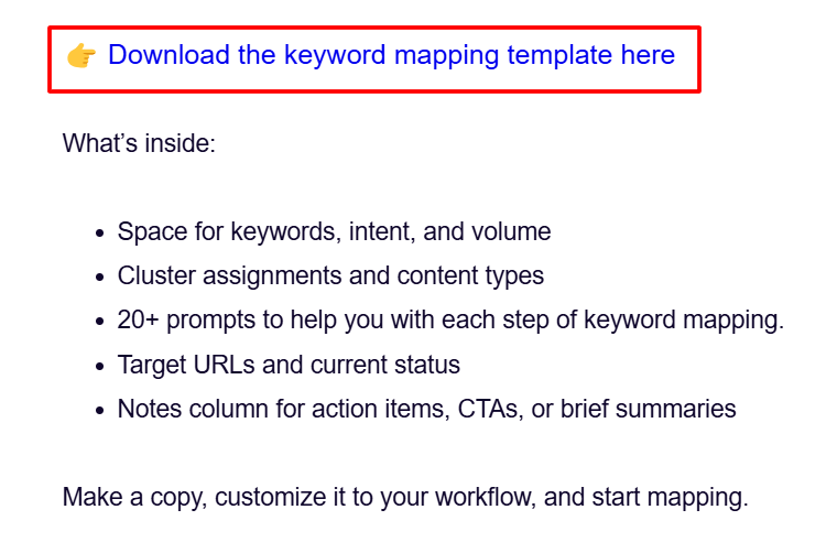 Use descriptive anchor text with a secondary keyword for internal linking