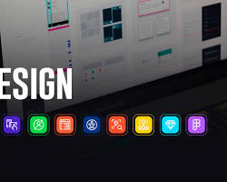 Imagem de Interface de um software de design popular