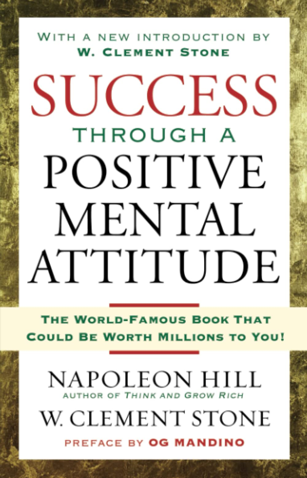 Success Through a Positive Mental Attitude Book gift for coworker.