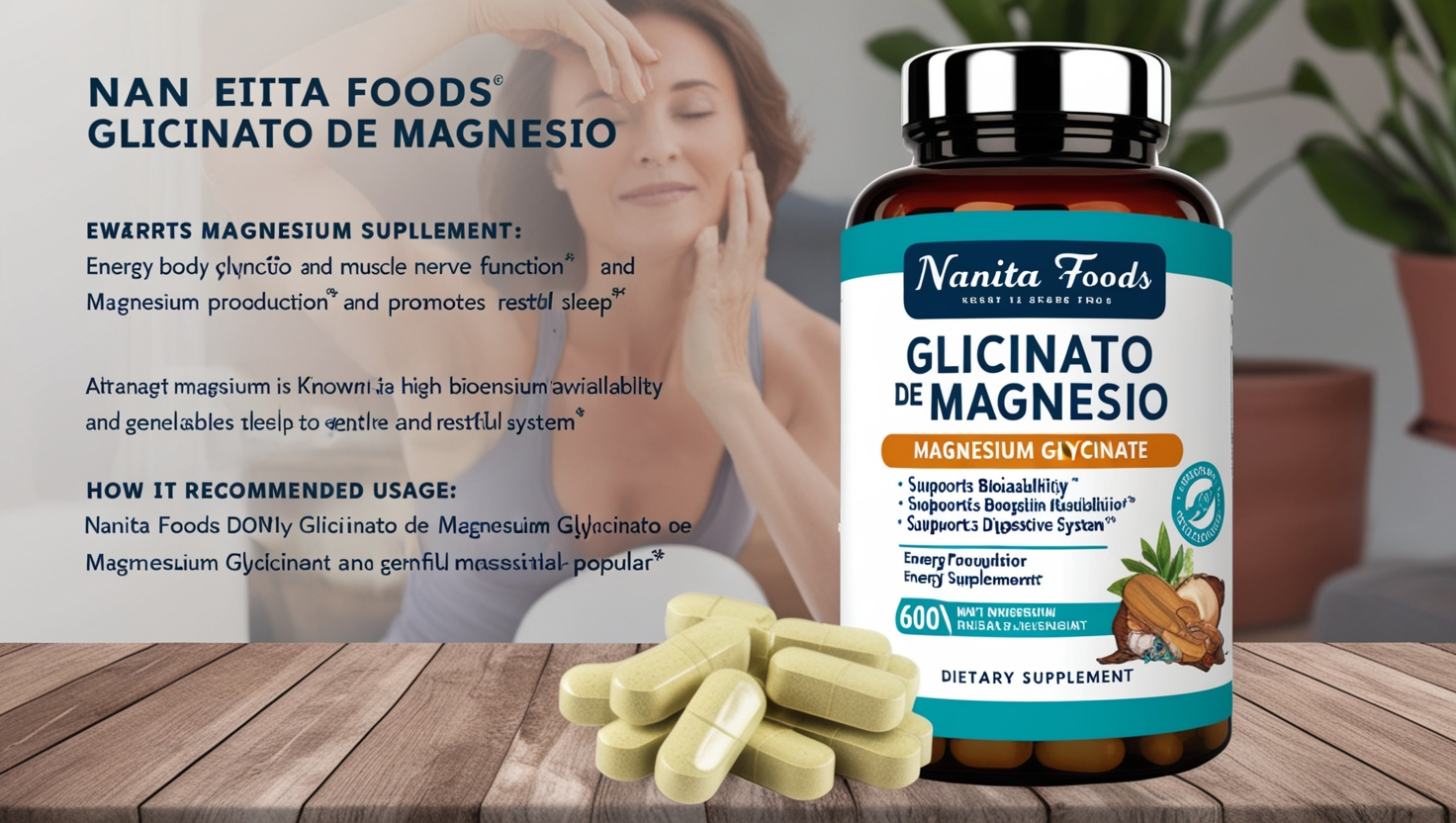 Nanita Foods Glicinato de Magnesio
