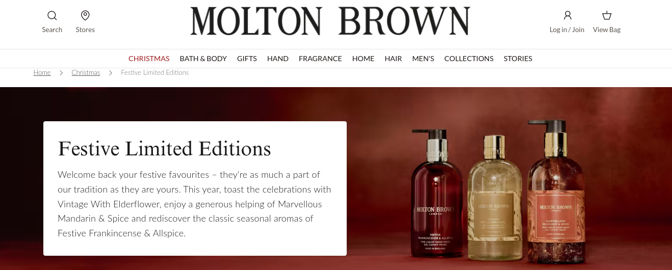 Molton brown festive limited edition