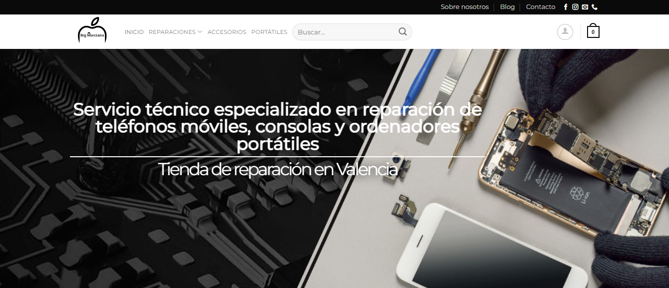 Reparar iPhone en Valencia con repuestos originales y garantía.
