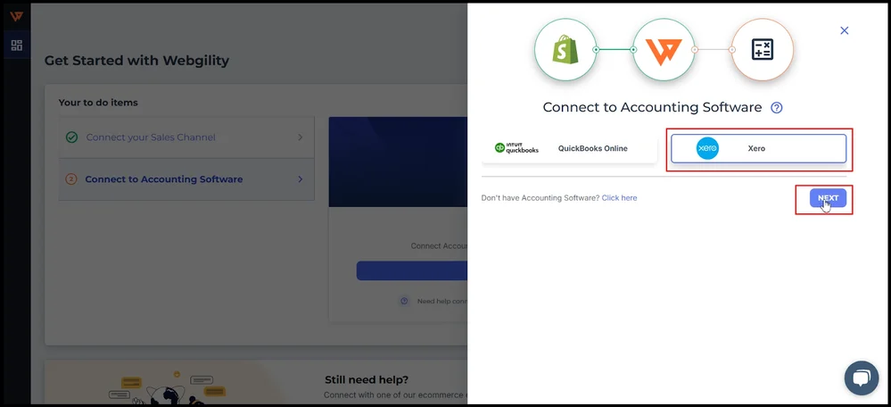 Visual walkthrough: Syncing Xero with Webgility