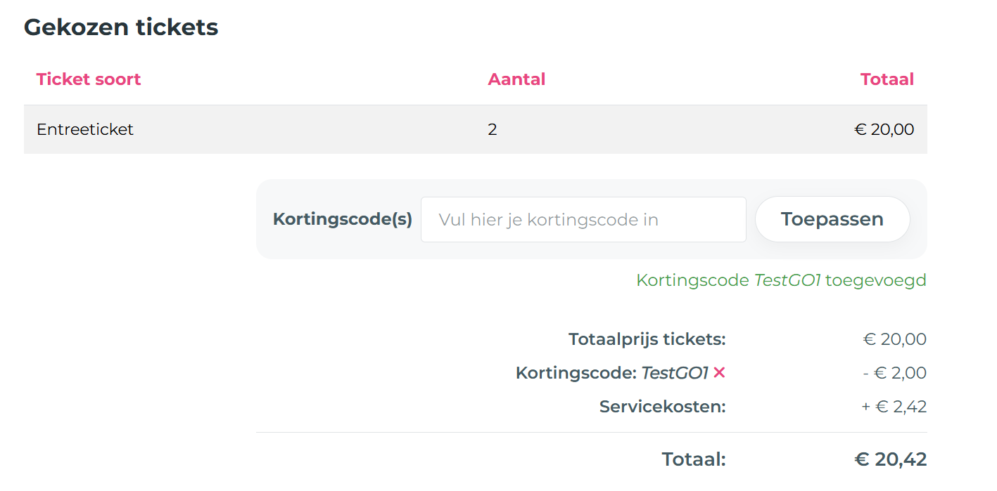 Ticketsoort