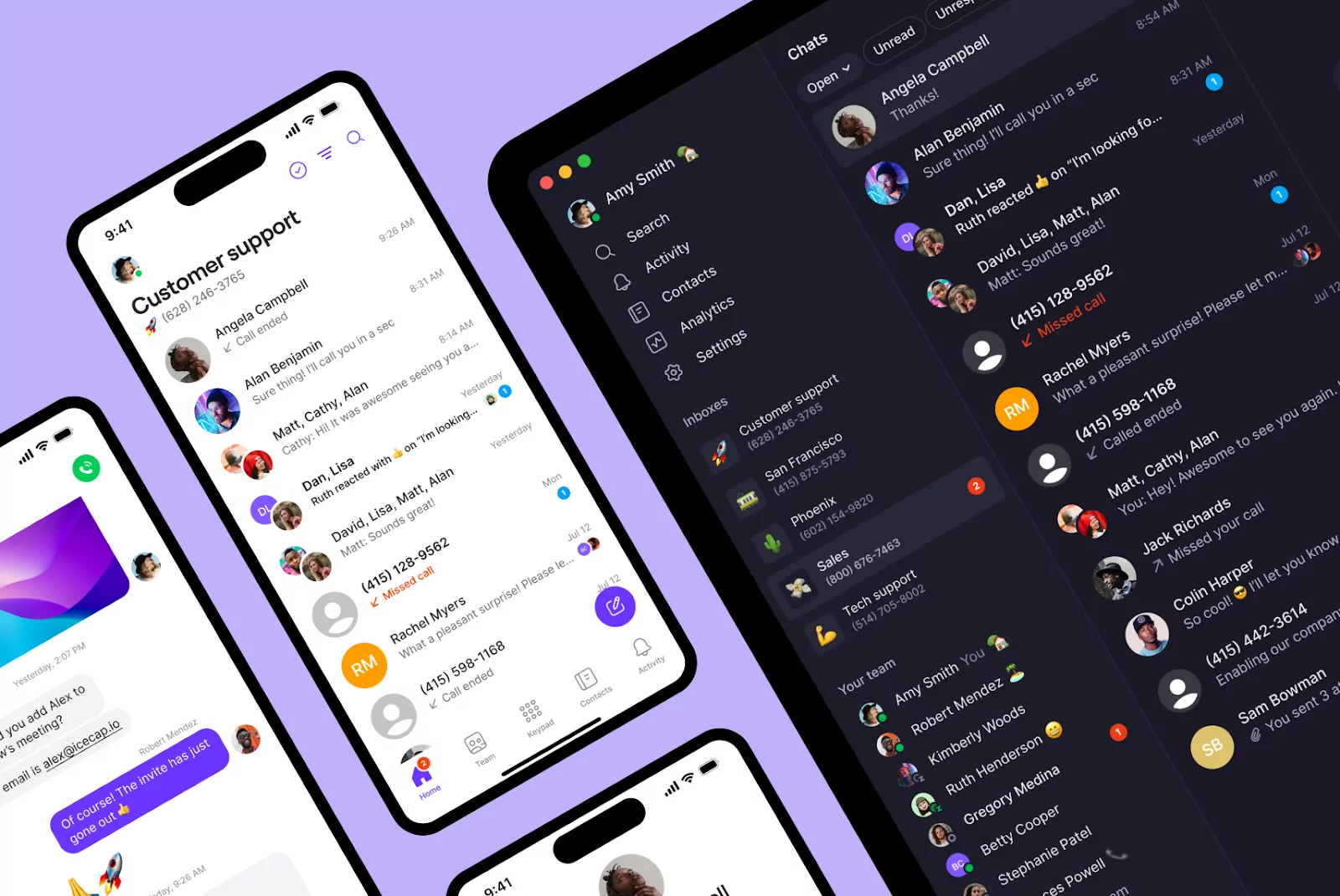 VoIP vs PBX: OpenPhone's web and mobile apps