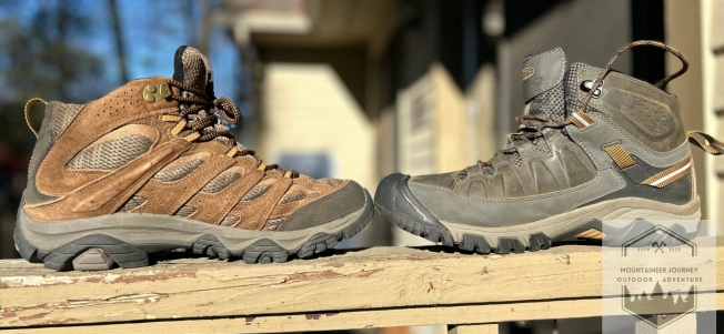 Merrell Moab 3(left) facing the Keen Targhee III(Right)