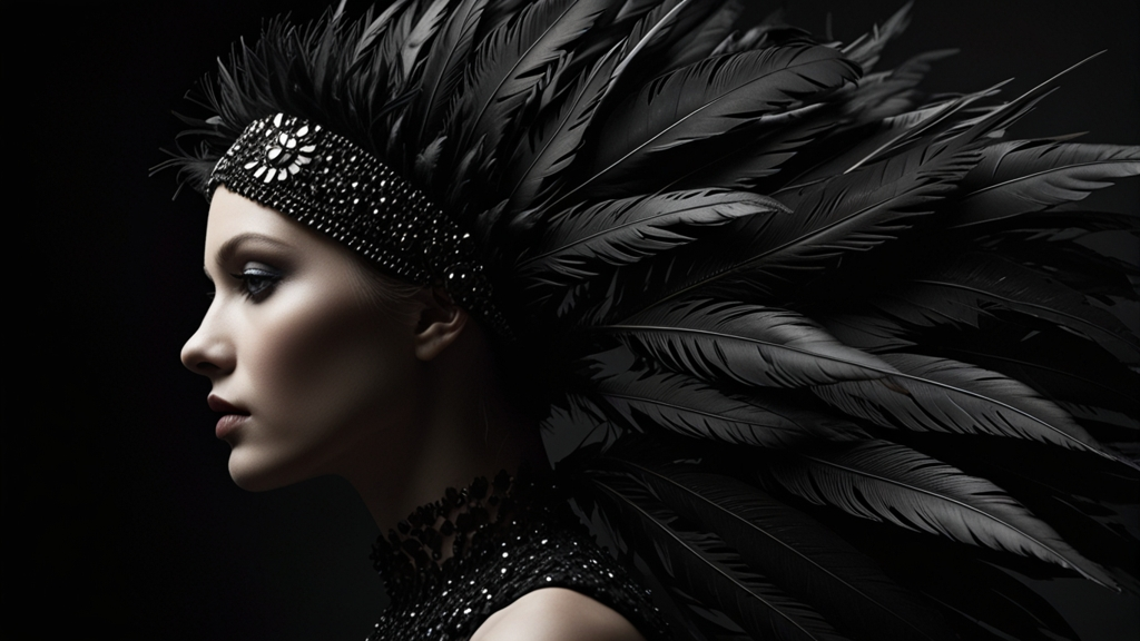 Art Noir Turkey Feather Photography Fashion