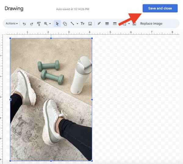 how to mirror image Google Docs