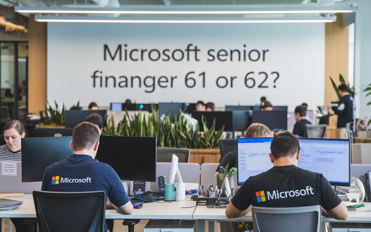 Is Microsoft Senior Finance Manager 61 or 62