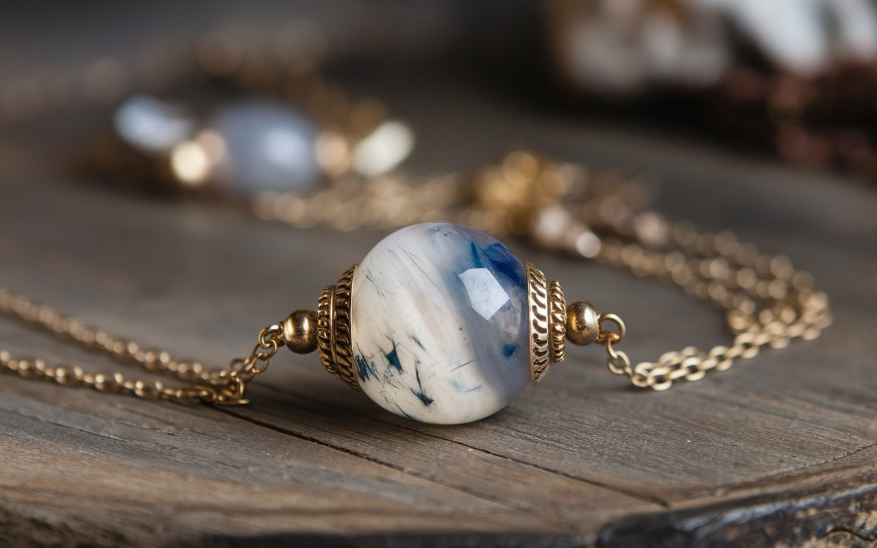 Lark Studio Jewelry Moonstone Chalcedony Necklace