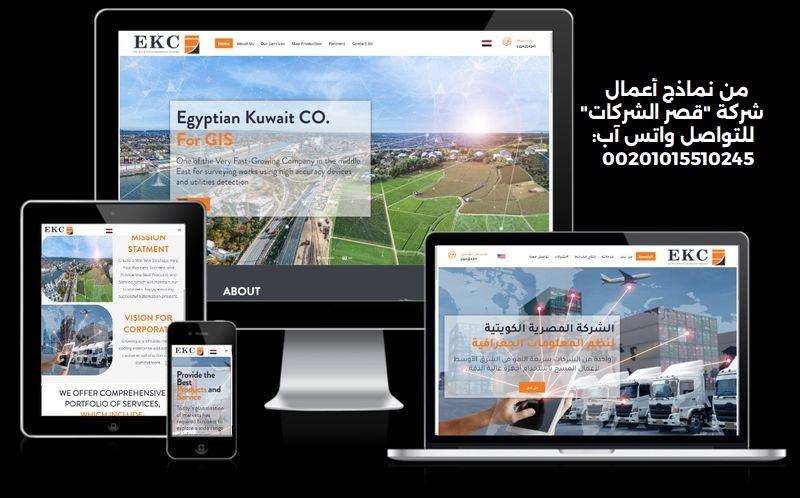تصميم موقع تعريفي لشركة