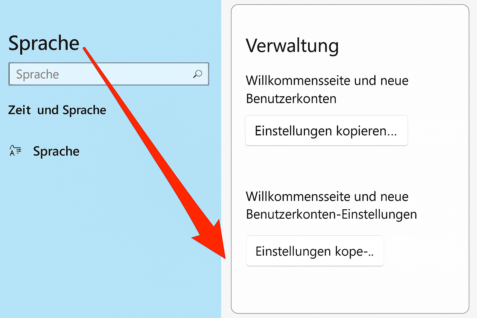 Methode 5: Regionseinstellungen an die Sprache anpassen