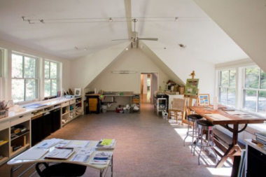 expanding your livable space top attic extension ideas art studio with storage and work stations custom built michigan