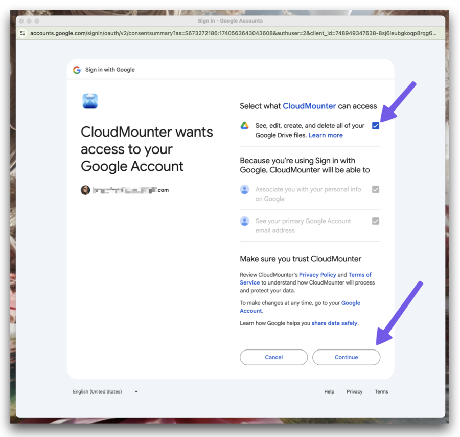 mount remote storage locally with cloudmounter