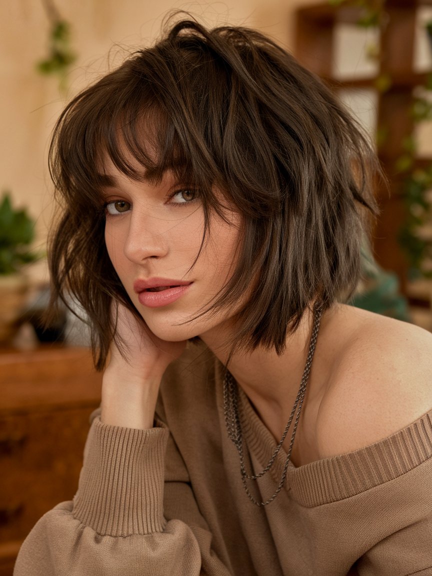 59. Tousled Blunt Bob