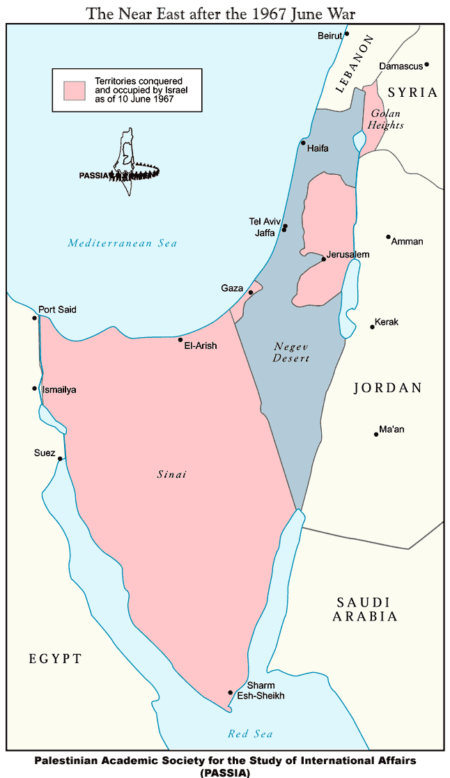 Hiện trạng sau 1967 Six day war.