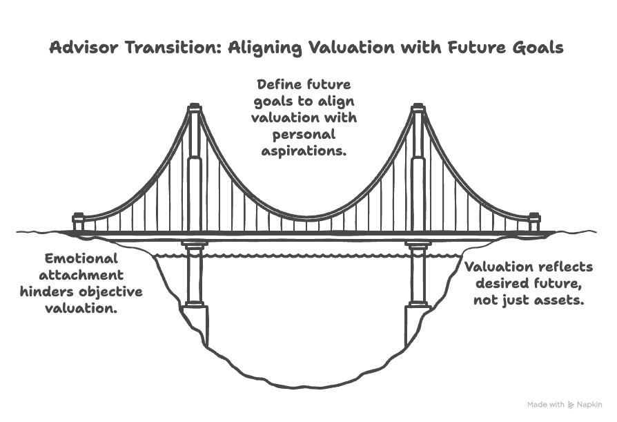 The image showcases how to align valuation with your future goals.