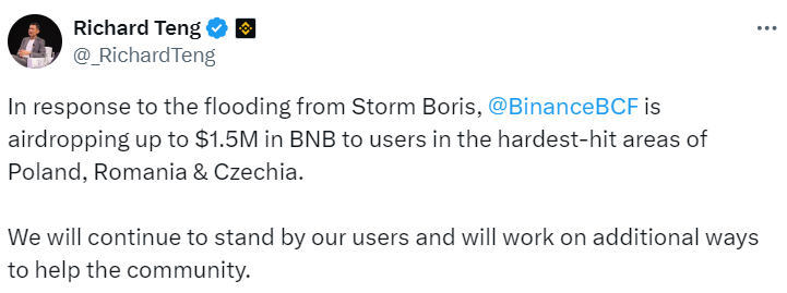 Richard Teng about Binance Charity