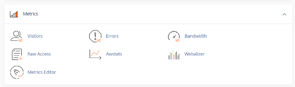 بخش Metrics سی پنل