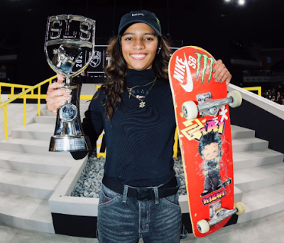 Rayssa Leal é campeã da etapa de Tóquio da SLS (Foto: Reprodução / Instagram / @SLS)