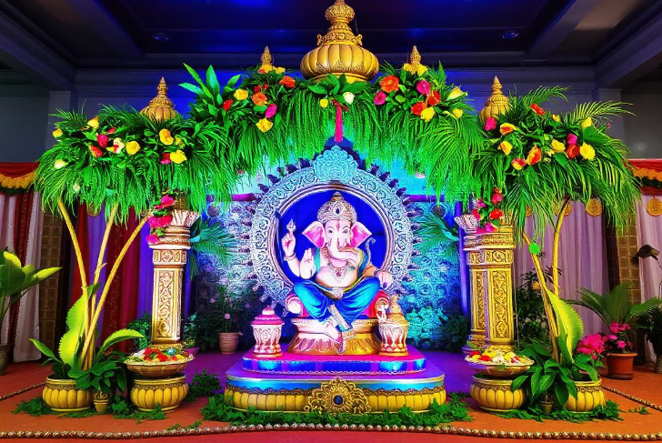 creative ganpati decoration