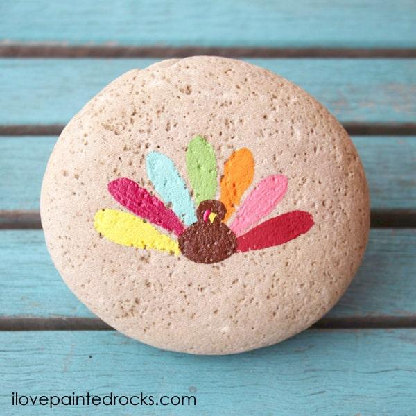 Painted Rock Turkey 