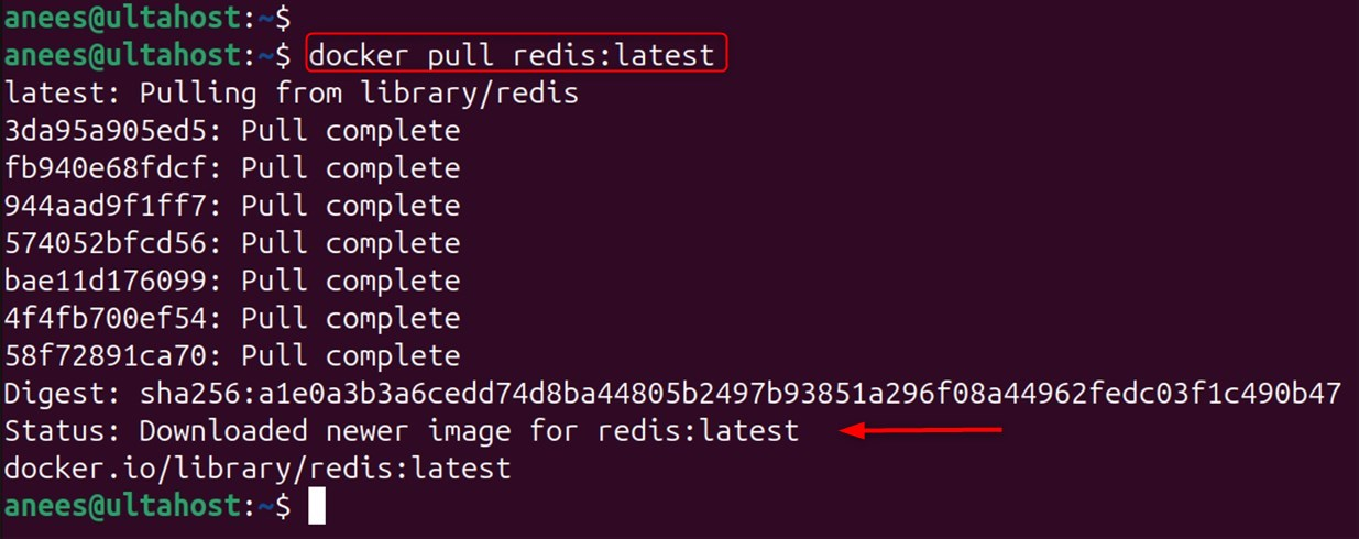 pull redis image