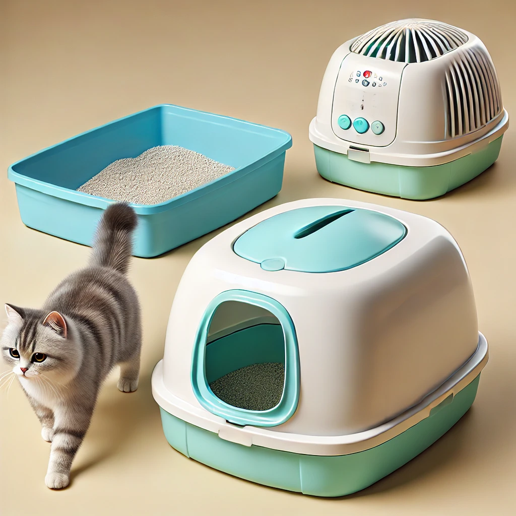 different types of cat litter boxes
