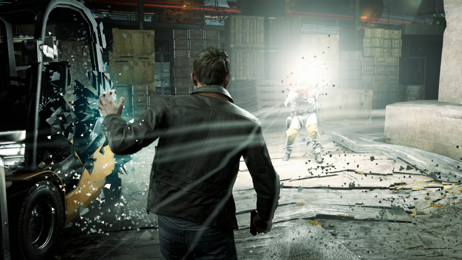 Screenshot of a fight in Quantum Break