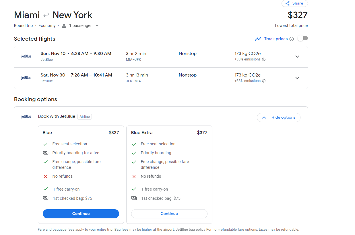 google flights 