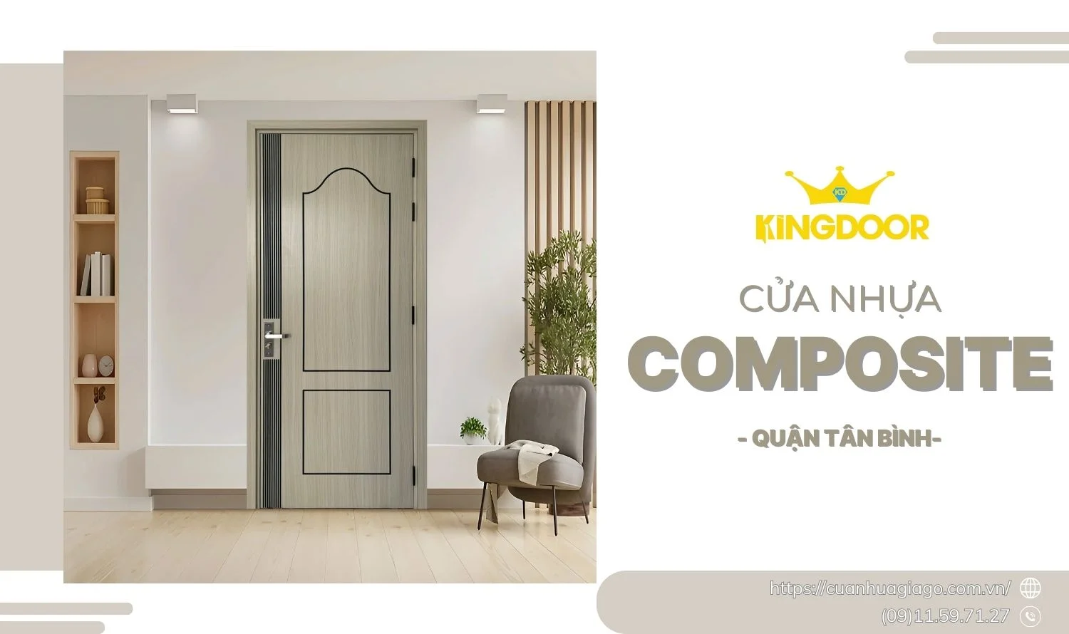 Cửa Nhựa Composite Tại Quận Tân Bình | Bền, Đẹp, Giá Rẻ