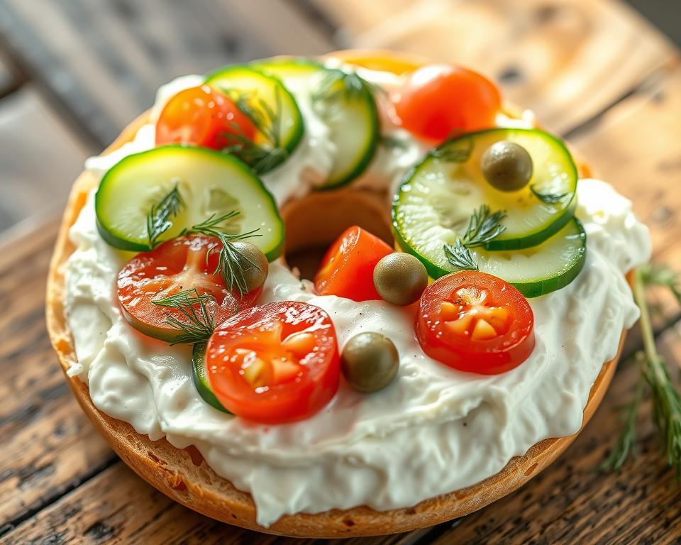 cream cheese bagel​