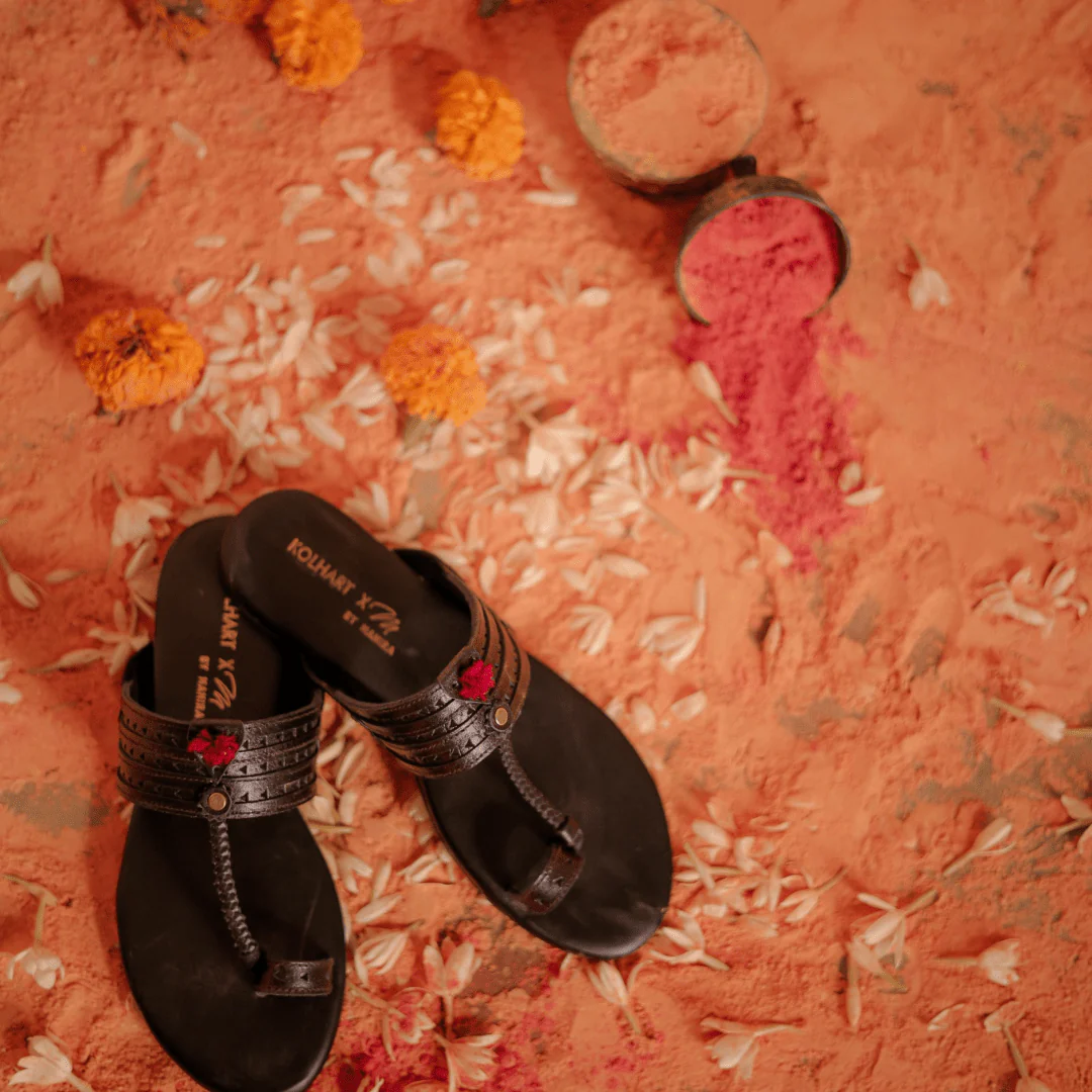 leather slippers for women