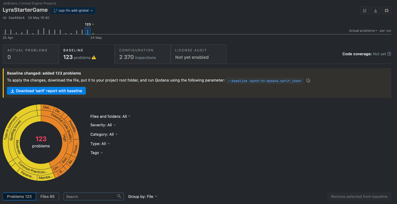 Downloading the baseline file