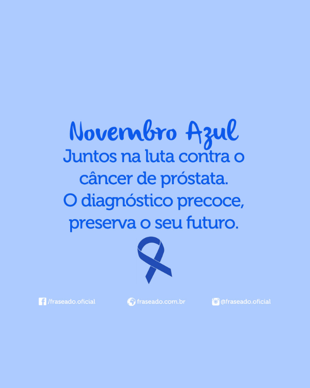 frases novembro azul