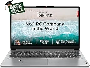 Lenovo IdeaPad Slim 1 AMD Ryzen 5 5500U 15.6" HD Thin and Light Laptop (16GB/512GB SSD/Windows 11 Home/MS Office 2021/1Yr ...