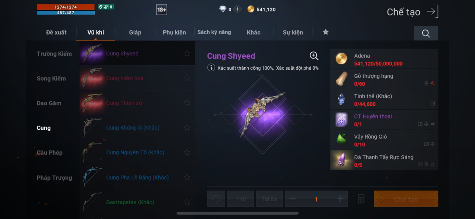 Các Loại Vũ Khí Và Trang Bị Tốt Nhất Trong Lineage2M