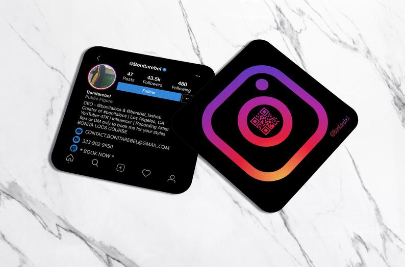 Instagram Visiting Cards