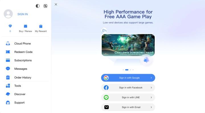 Gumawa ng account para sa cloud android emulator