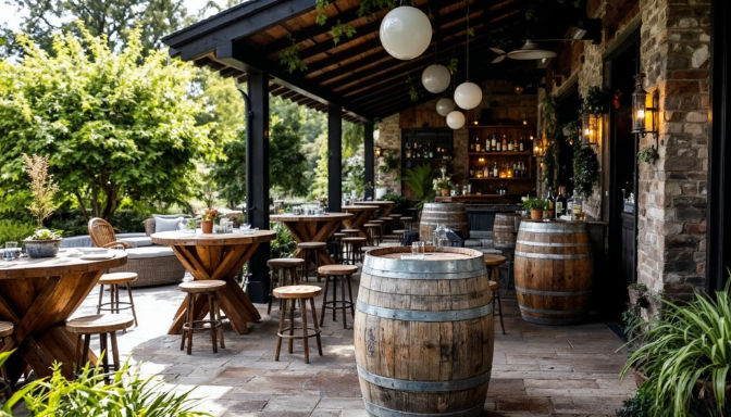 Whiskey Barrel Wedding Decor Ideas