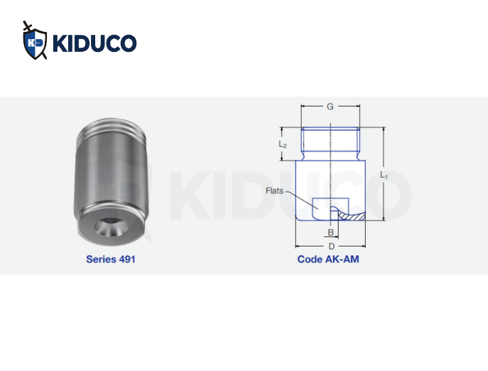 Axial-flow full cone nozzles Series 490/491