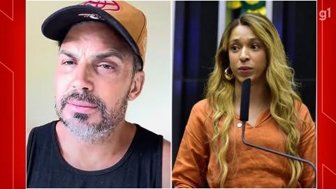 Pastor Flávio Amaral (á esquerda) e deputada Erika Hilton (à direita).